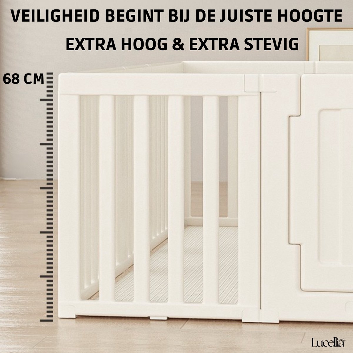 Lucellia® Grondbox XXL – 5-in-1 Babybox 180x200 cm