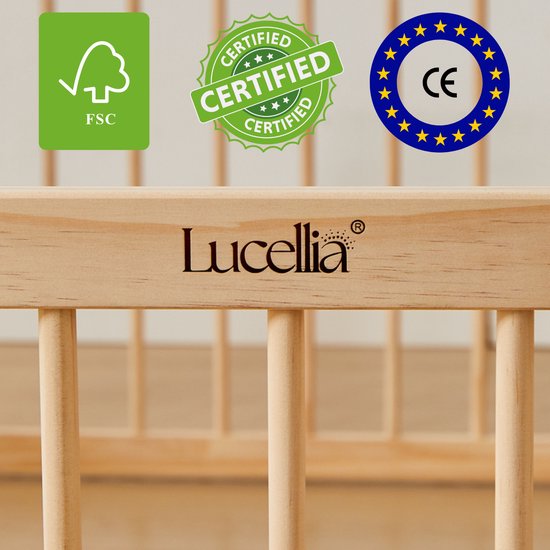 Lucellia® Prime Wood – Inklapbare Houten Babybox in meerdere maten & kleuren