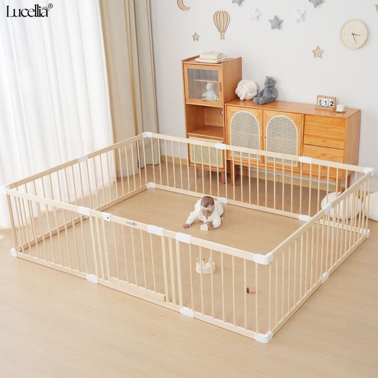 Lucellia® Prime Wood – Inklapbare Houten Babybox in meerdere maten & kleuren
