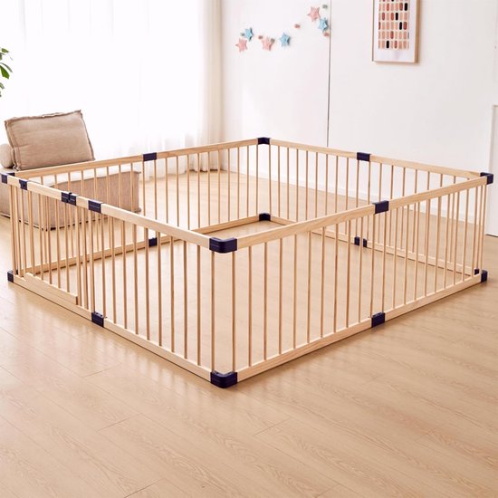 Lucellia® Houten Grondbox – Massieve Babybox – Meerdere Maten & Kleuren