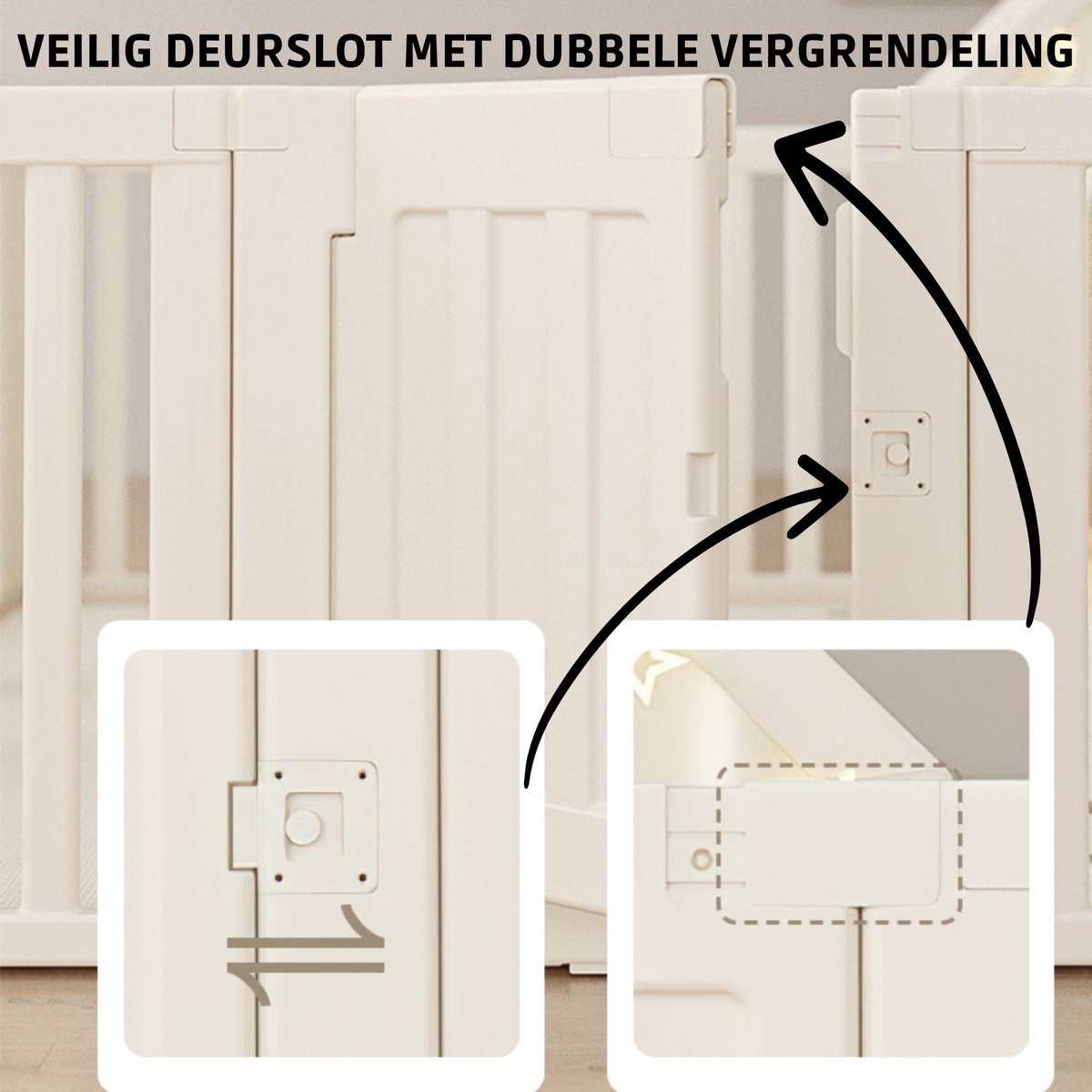 Lucellia® Grondbox XXL – 5-in-1 Babybox 180x200 cm